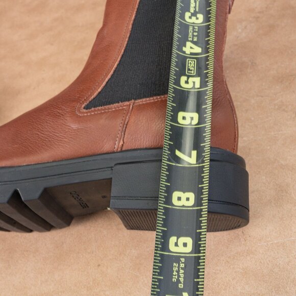 Bernardo Women Dublin Brown Leather Slip-on Chelsea Ankle Boots sz 6 - Picture 6 of 8